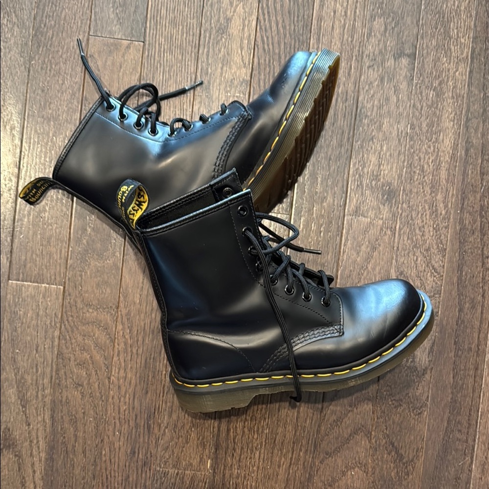 Dr. Martens Black Leather Boots